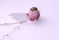 rosebud necklace