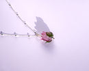 rosebud necklace
