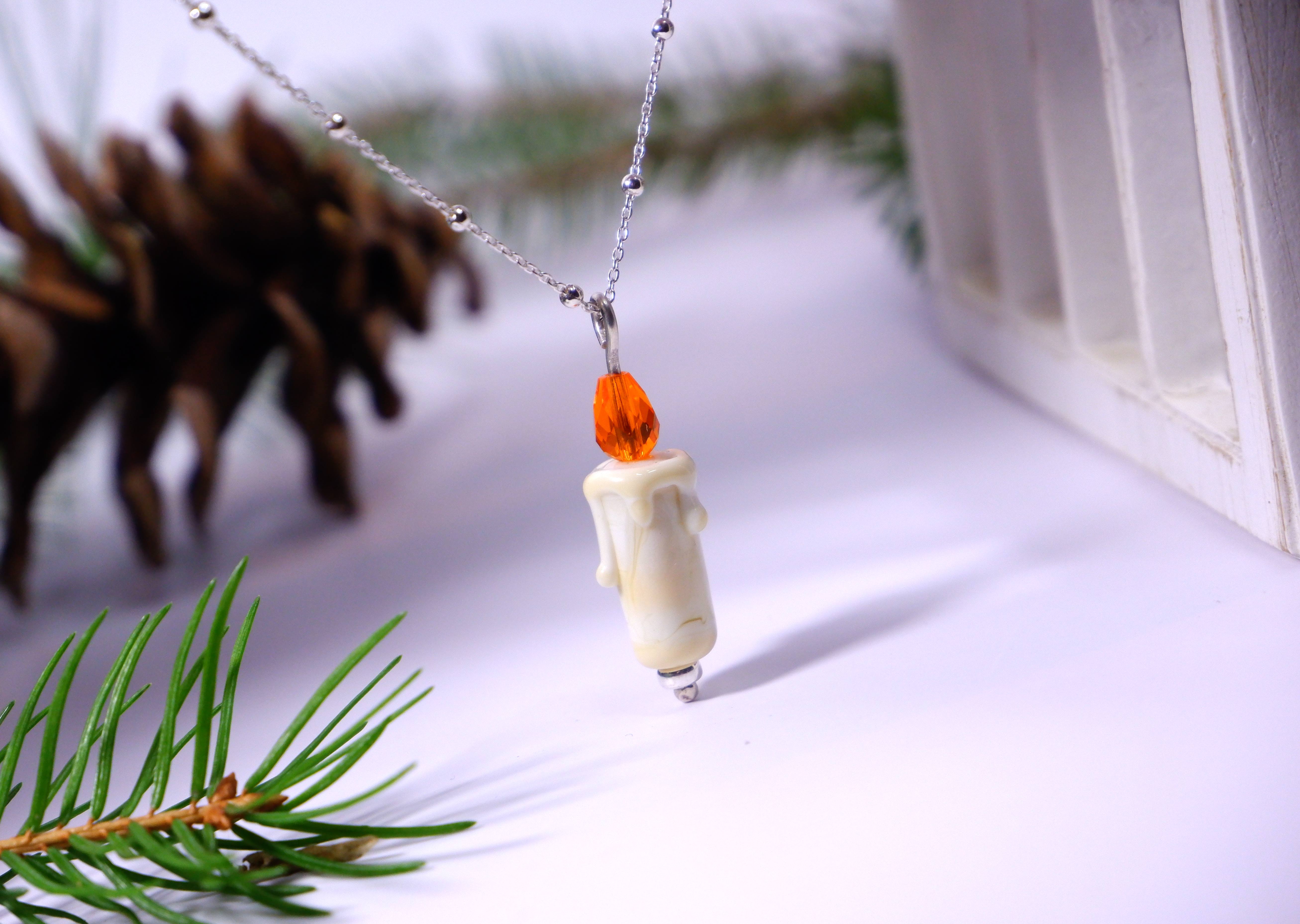 candle necklace