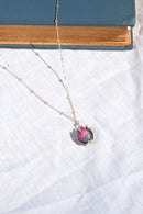 rosebud necklace