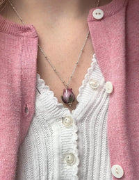 rosebud necklace