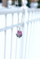 rosebud necklace