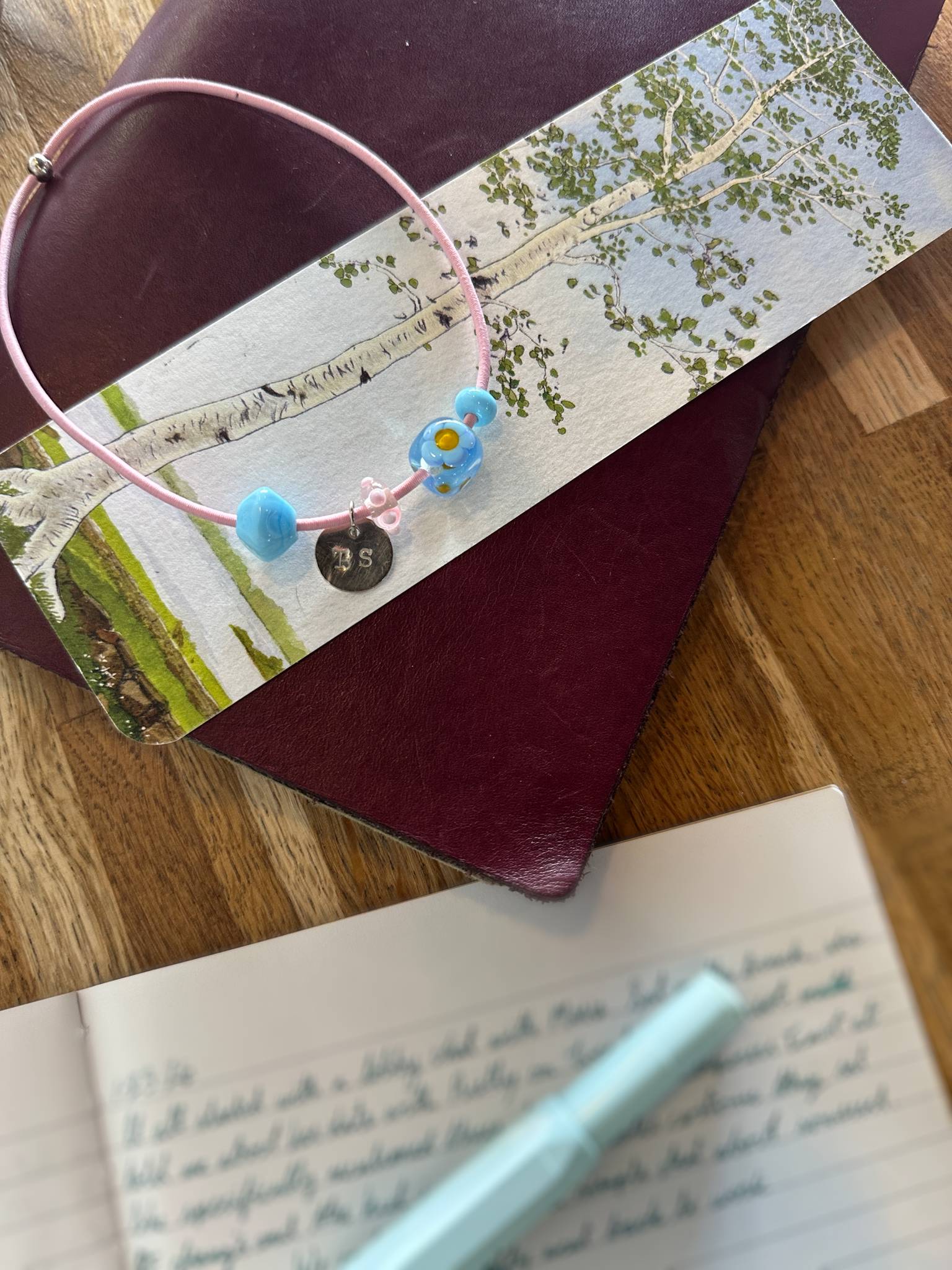 forget me not journal charm