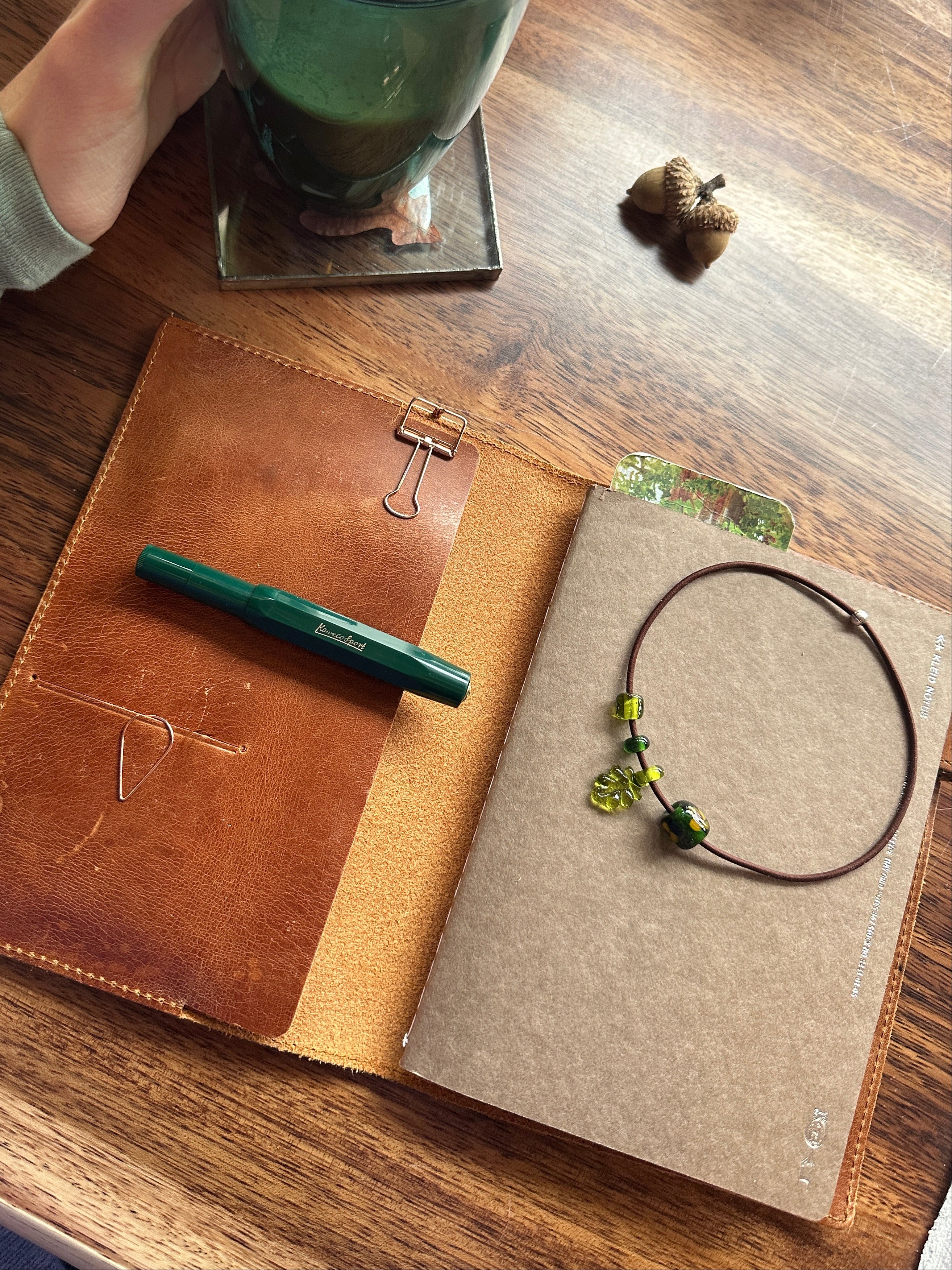 oak leaf journal charm