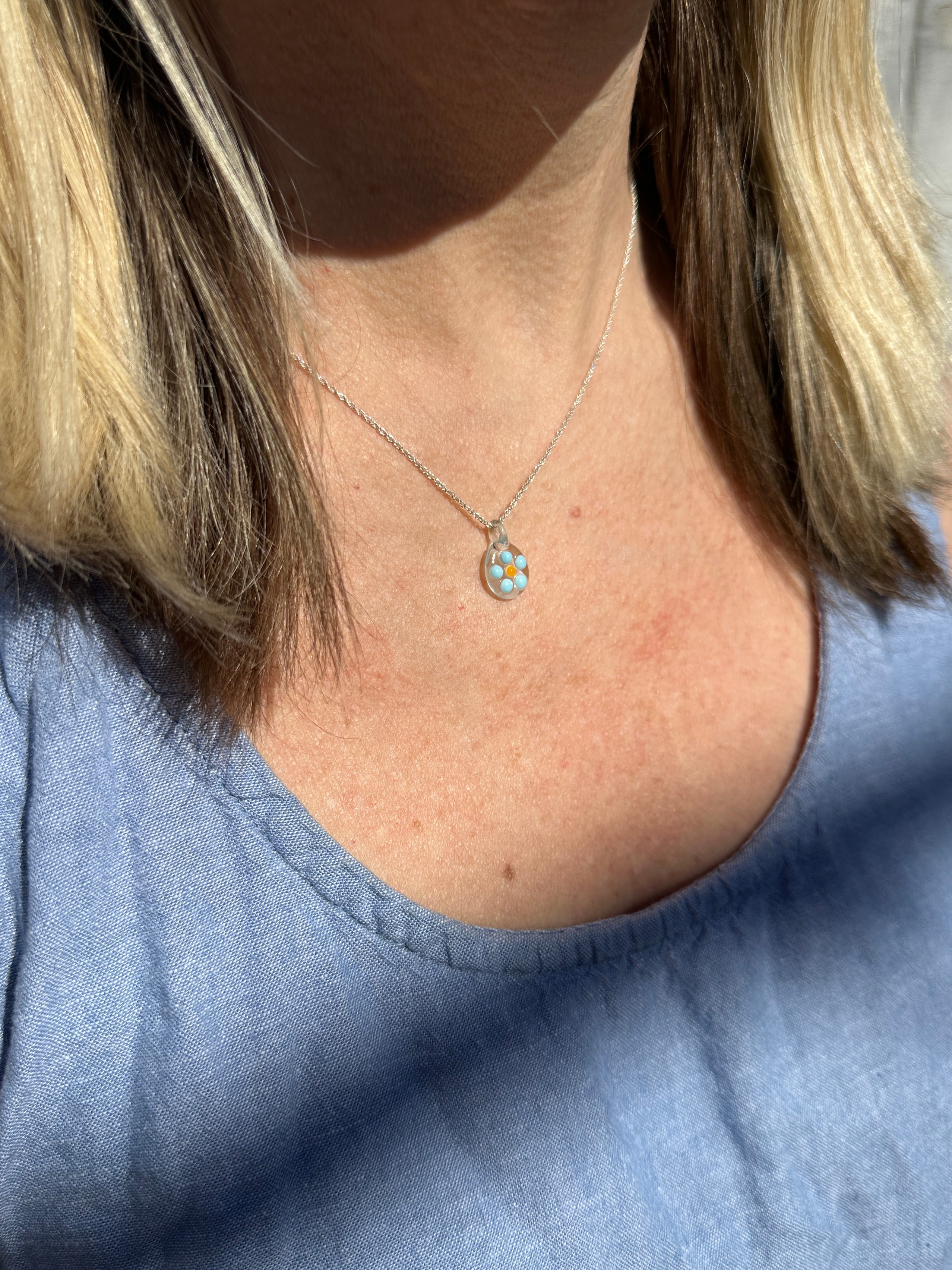 forget me not necklace